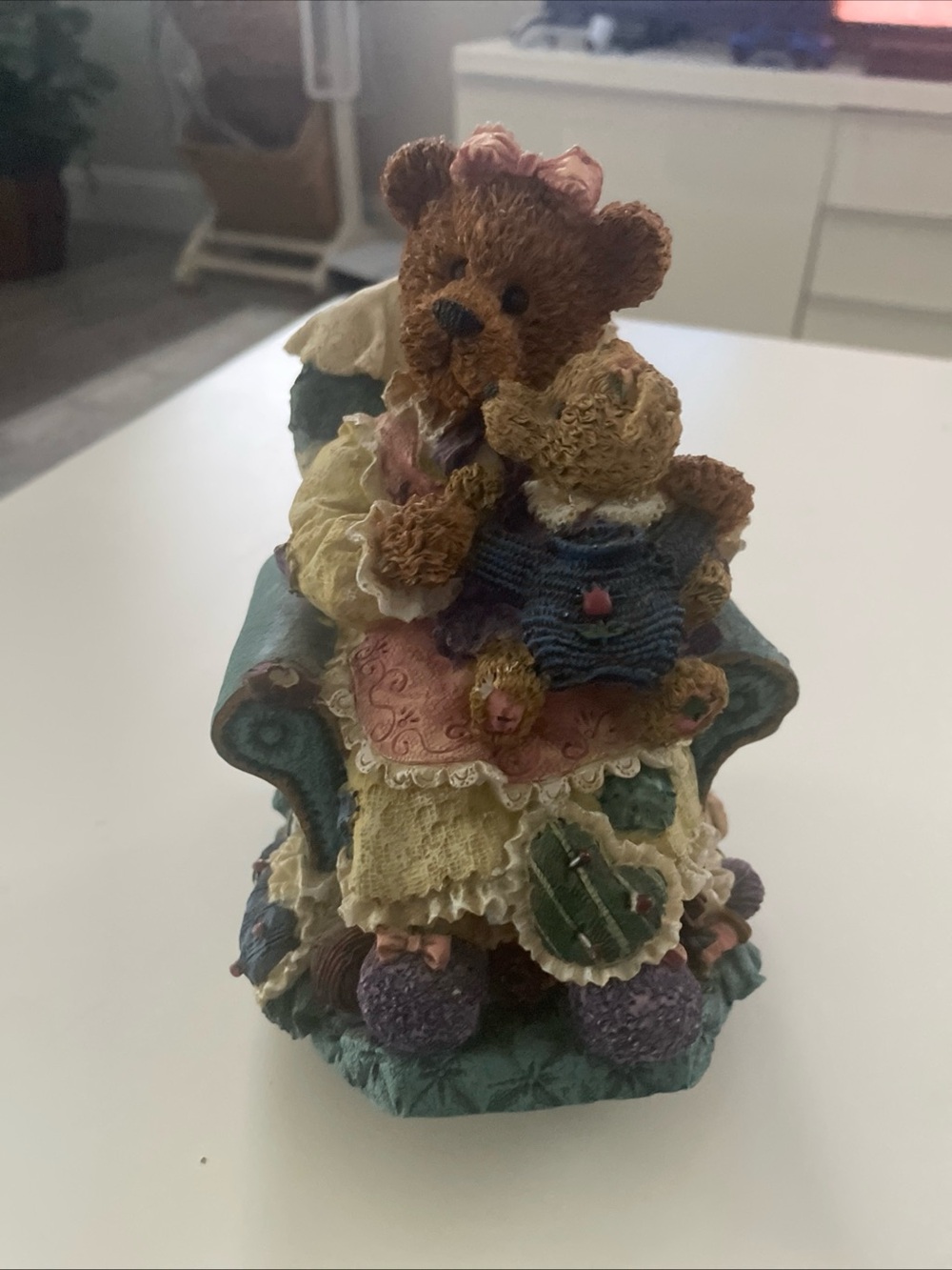 "Rock A Bye Baby" Mommy And Baby Bear Rocking Chair Music Box